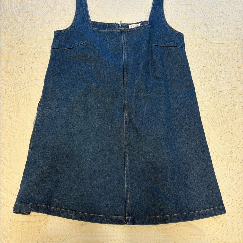 Le Lis Blue Denim Mini Dress